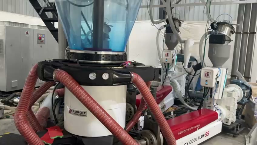PCR blend hopper and extrusion equipment